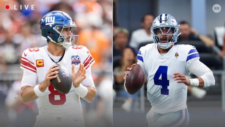 Giants vs. Cowboys live score, updates, highlights from NFL ‘Thursday Night Football’ game