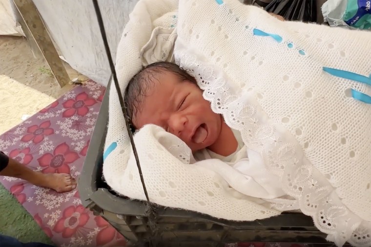 At a time of despair in Gaza, a newborn brings hope