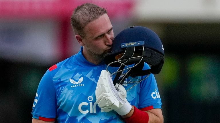 Liam Livingstone hit 124 not out off 85 balls to lead England to a five-wicket victory over the West Indies in the second ODI