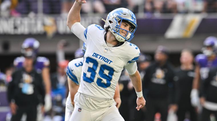 Jake Bates drills absurdly long, clutch field goal for Detroit Lions