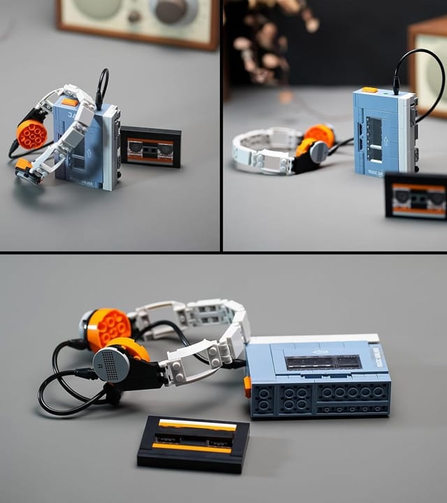 ENJBRICK Cassette Walkman Brick Building Set